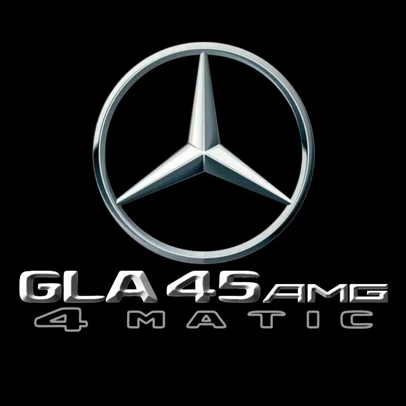 MERCEDES BENZ GLA45 AMG LOGO PROJECTOT LIGHTS  (quantity 1 = 1 set /2 door lights with 2 logo films)Nr.02M346