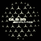 MERCEDES BENZ GLB35 AMG LOGO PROJECTOT LIGHTS  (quantity 1 = 1 set /2 door lights with 2 logo films)Nr.02M352