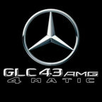 MERCEDES BENZ GLC43 AMG LOGO PROJECTOT LIGHTS  (quantity 1 = 1 set /2 door lights with 2 logo films)Nr.02M357