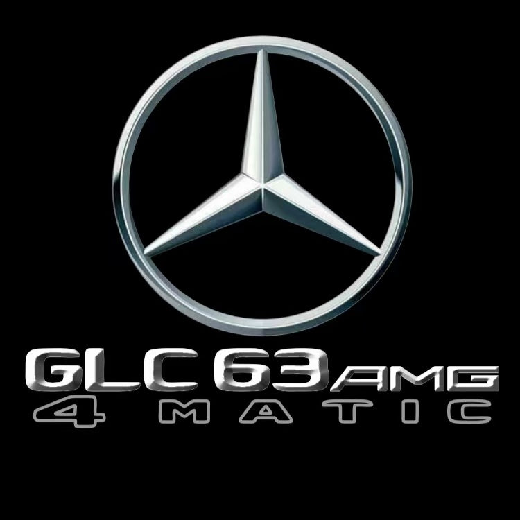 MERCEDES BENZ GLC63 AMG LOGO PROJECTOT LIGHTS  (quantity 1 = 1 set /2 door lights with 2 logo films)Nr.02M360