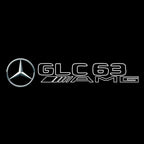 MERCEDES BENZ GLC63 AMG LOGO PROJECTOT LIGHTS  (quantity 1 = 1 set /2 door lights with 2 logo films)Nr.02M361
