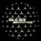 MERCEDES BENZ GLC63 AMG LOGO PROJECTOT LIGHTS  (quantity 1 = 1 set /2 door lights with 2 logo films)Nr.02M362