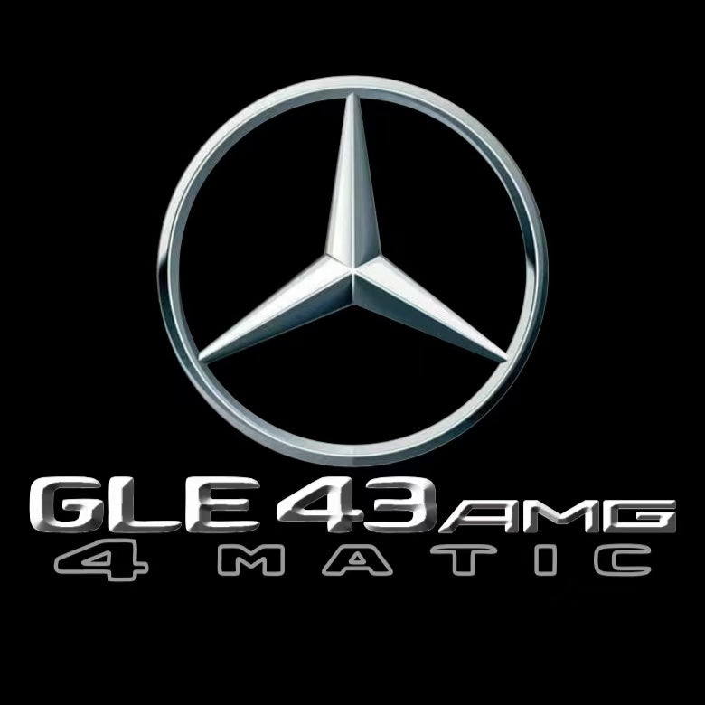 MERCEDES BENZ GLE43 AMG LOGO PROJECTOT LIGHTS  (quantity 1 = 1 set /2 door lights with 2 logo films)Nr.02M364