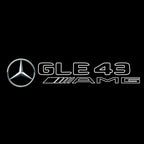 MERCEDES BENZ GLE43 AMG LOGO PROJECTOT LIGHTS  (quantity 1 = 1 set /2 door lights with 2 logo films)Nr.02M367