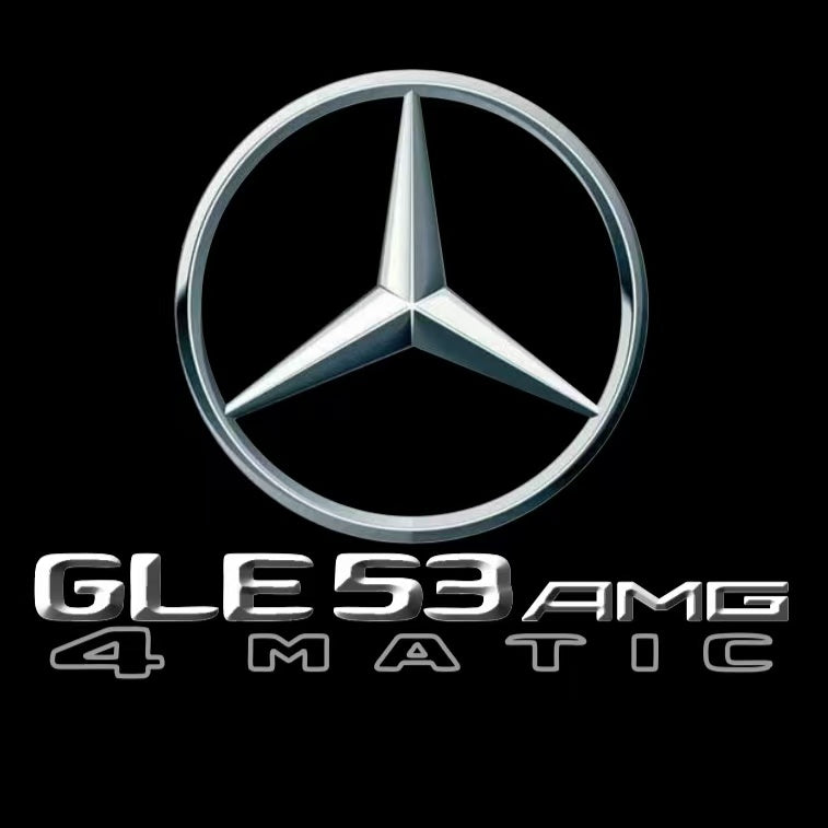 MERCEDES BENZ GLE53 AMG LOGO PROJECTOT LIGHTS  (quantity 1 = 1 set /2 door lights with 2 logo films)Nr.02M370