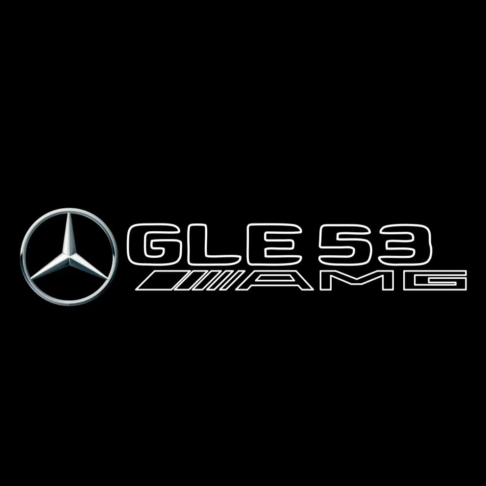 MERCEDES BENZ GLE53 AMG LOGO PROJECTOT LIGHTS  (quantity 1 = 1 set /2 door lights with 2 logo films)Nr.02M371