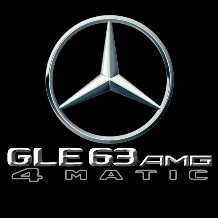 MERCEDES BENZ GLE63 AMG LOGO PROJECTOT LIGHTS  (quantity 1 = 1 set /2 door lights with 2 logo films)Nr.02M377