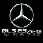 MERCEDES BENZ GLS63 AMG LOGO PROJECTOT LIGHTS  (quantity 1 = 1 set /2 door lights with 2 logo films)Nr.02M381