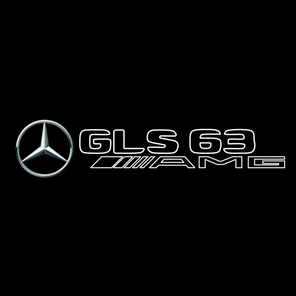 MERCEDES BENZ GLS63 AMG LOGO PROJECTOT LIGHTS  (quantity 1 = 1 set /2 door lights with 2 logo films)Nr.02M380