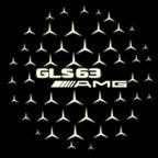 MERCEDES BENZ GLS63 AMG LOGO PROJECTOT LIGHTS  (quantity 1 = 1 set /2 door lights with 2 logo films)Nr.02M382