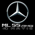 MERCEDES BENZ ML55 AMG LOGO PROJECTOT LIGHTS  (quantity 1 = 1 set /2 door lights with 2 logo films)Nr.02M387