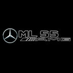 MERCEDES BENZ ML55 AMG LOGO PROJECTOT LIGHTS  (quantity 1 = 1 set /2 door lights with 2 logo films)Nr.02M385