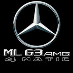 MERCEDES BENZ ML63 AMG LOGO PROJECTOT LIGHTS  (quantity 1 = 1 set /2 door lights with 2 logo films)Nr.02M390