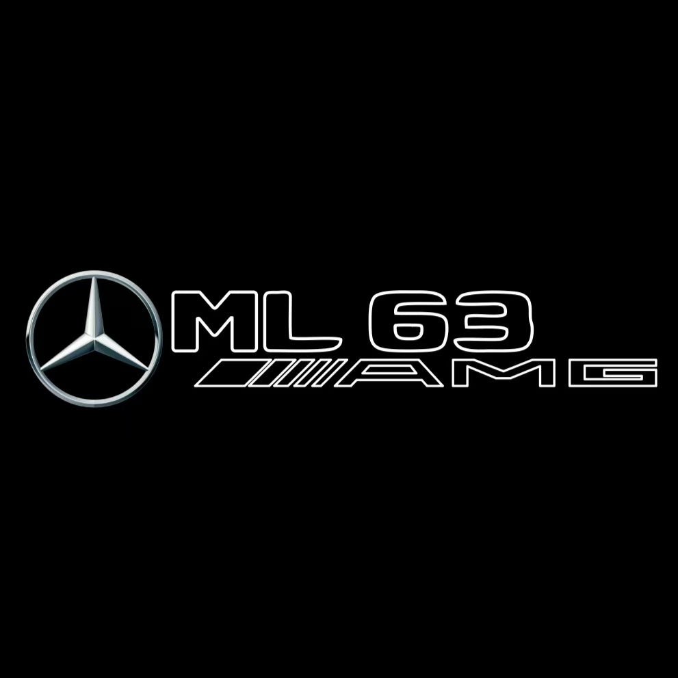 MERCEDES BENZ ML63 AMG LOGO PROJECTOT LIGHTS  (quantity 1 = 1 set /2 door lights with 2 logo films)Nr.02M392