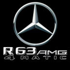 MERCEDES BENZ R63 AMG LOGO PROJECTOT LIGHTS  (quantity 1 = 1 set /2 door lights with 2 logo films)Nr.02M397