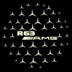 MERCEDES BENZ R63 AMG LOGO PROJECTOT LIGHTS  (quantity 1 = 1 set /2 door lights with 2 logo films)Nr.02M395