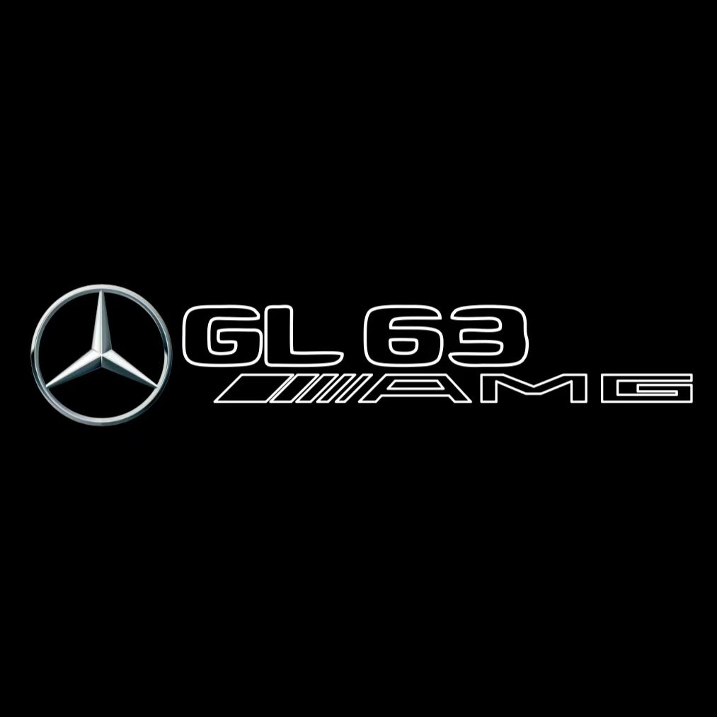 MERCEDES BENZ GL63 AMG LOGO PROJECTOT LIGHTS  (quantity 1 = 1 set /2 door lights with 2 logo films)Nr.02M402