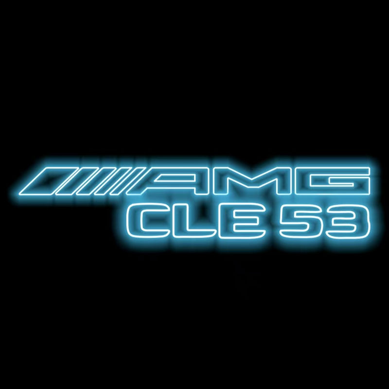 MERCEDES BENZ CLE53 AMG LOGO PROJECTOT LIGHTS  (quantity 1 = 1 set /2 door lights with 2 logo films)Nr.02M329