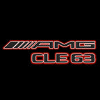 MERCEDES BENZ CLE63 AMG LOGO PROJECTOT LIGHTS  (quantity 1 = 1 set /2 door lights with 2 logo films)Nr.02M333