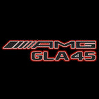 MERCEDES BENZ GLA45 AMG LOGO PROJECTOT LIGHTS  (quantity 1 = 1 set /2 door lights with 2 logo films)Nr.02M344