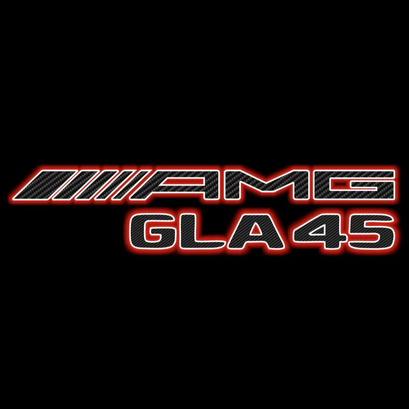 MERCEDES BENZ GLA45 AMG LOGO PROJECTOT LIGHTS  (quantity 1 = 1 set /2 door lights with 2 logo films)Nr.02M344