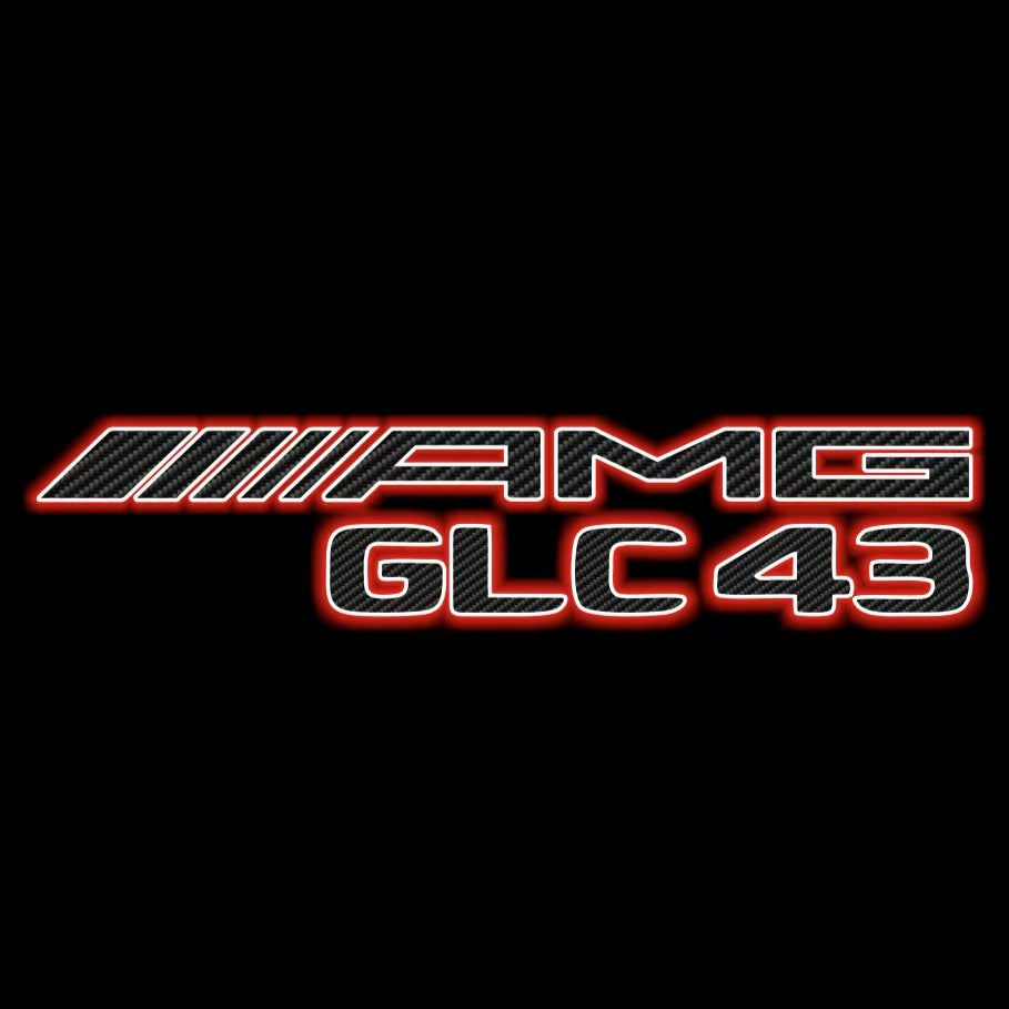 MERCEDES BENZ GLC43 AMG LOGO PROJECTOT LIGHTS  (quantity 1 = 1 set /2 door lights with 2 logo films)Nr.02M354