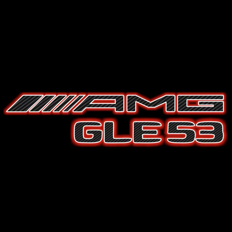MERCEDES BENZ GLE53 AMG LOGO PROJECTOT LIGHTS  (quantity 1 = 1 set /2 door lights with 2 logo films)Nr.02M369