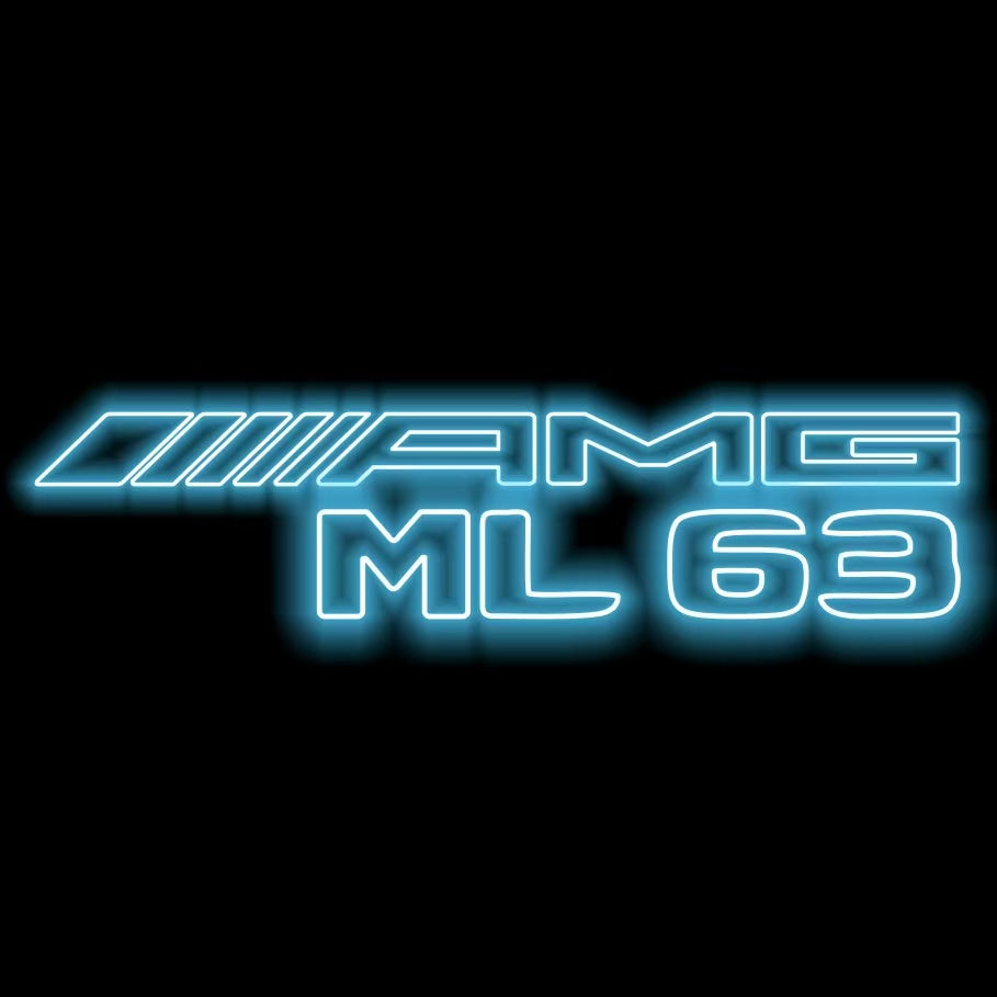 MERCEDES BENZ ML63 AMG LOGO PROJECTOT LIGHTS  (quantity 1 = 1 set /2 door lights with 2 logo films)Nr.02M389