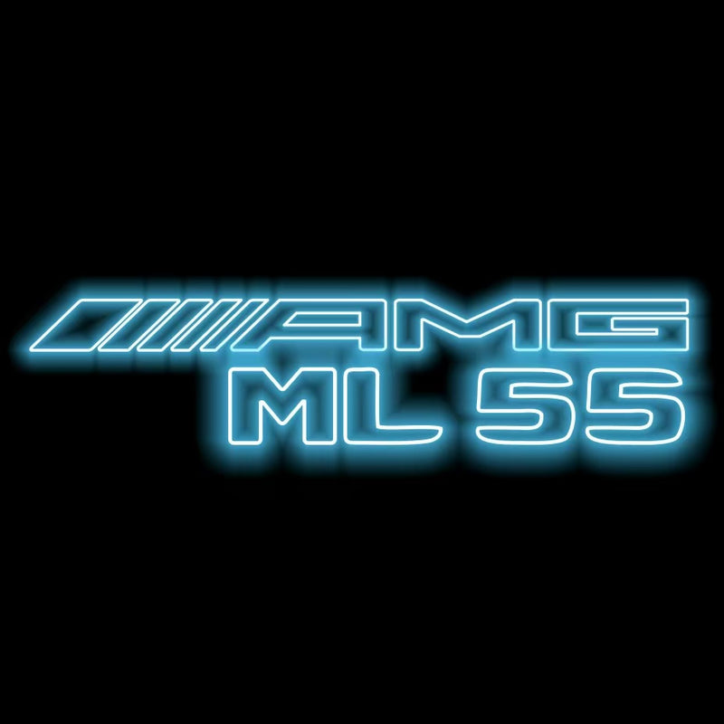 MERCEDES BENZ ML55 AMG LOGO PROJECTOT LIGHTS  (quantity 1 = 1 set /2 door lights with 2 logo films)Nr.02M386