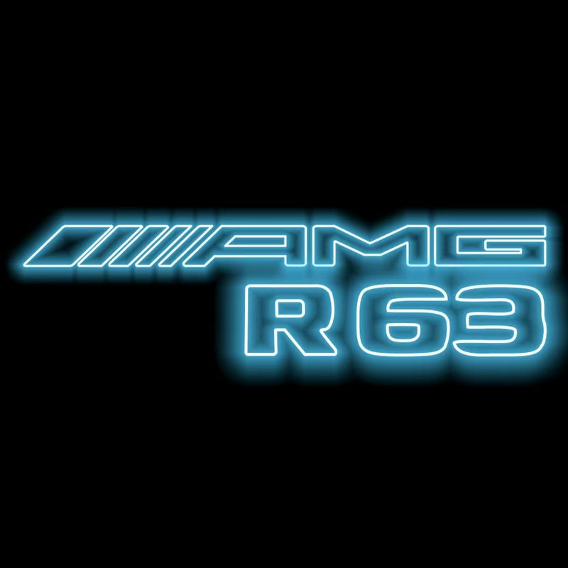 MERCEDES BENZ R63 AMG LOGO PROJECTOT LIGHTS  (quantity 1 = 1 set /2 door lights with 2 logo films)Nr.02M396