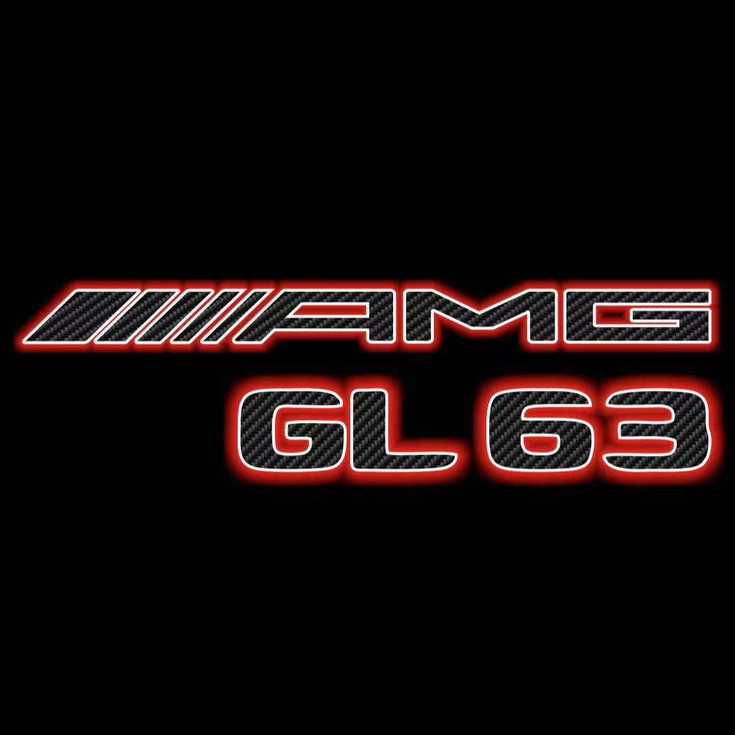 MERCEDES BENZ GL63 AMG LOGO PROJECTOT LIGHTS  (quantity 1 = 1 set /2 door lights with 2 logo films)Nr.02M400