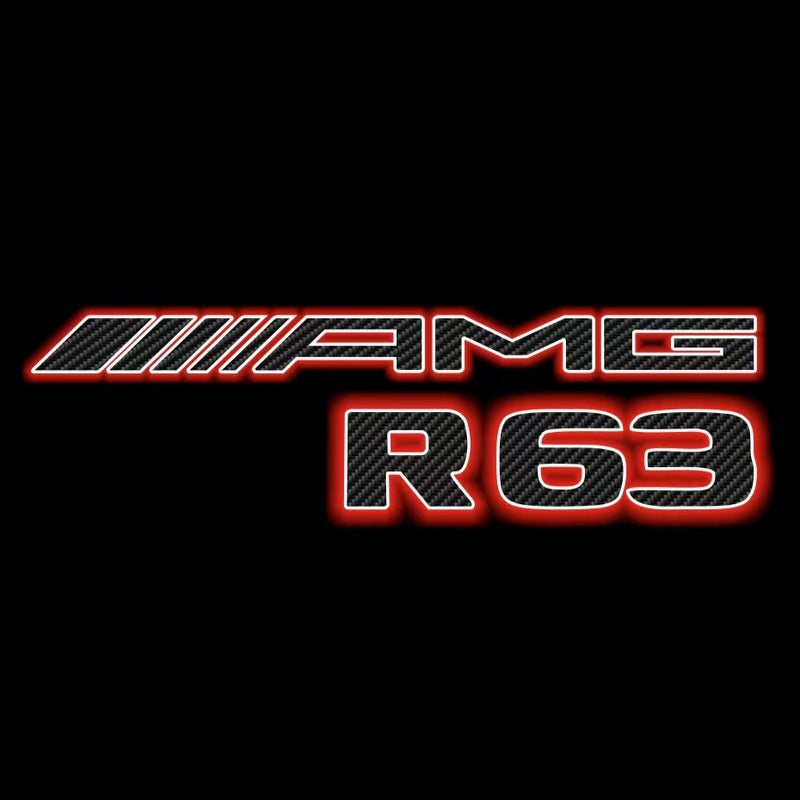 MERCEDES BENZ R63 AMG LOGO PROJECTOT LIGHTS  (quantity 1 = 1 set /2 door lights with 2 logo films)Nr.02M393