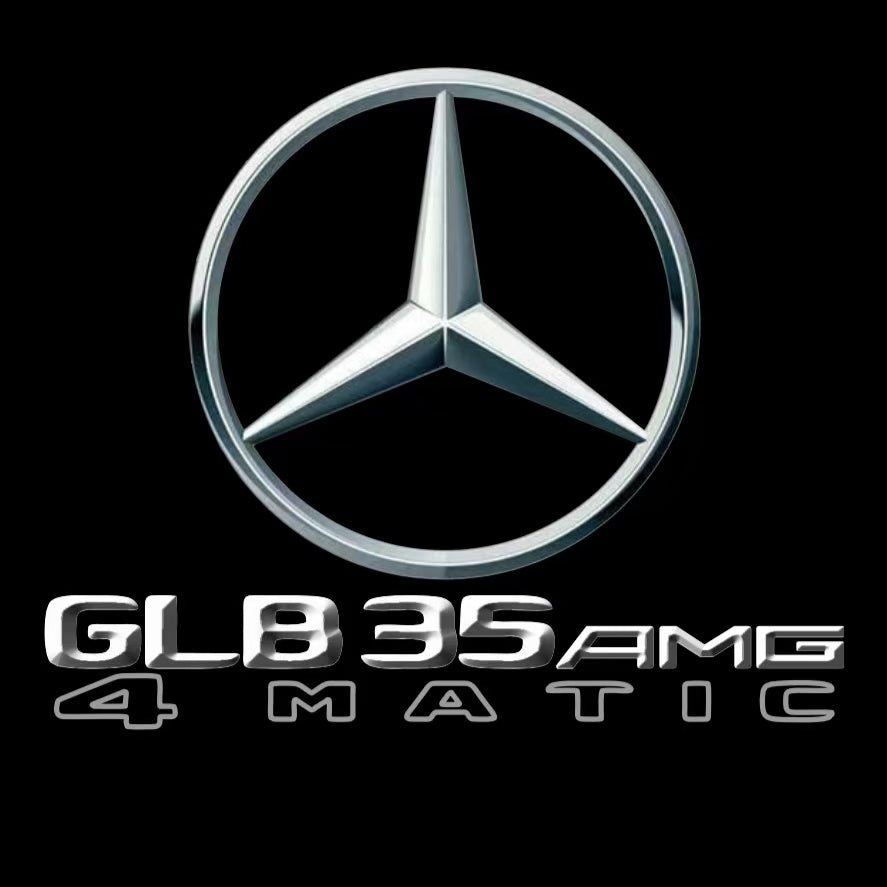 MERCEDES BENZ GLB35 AMG LOGO PROJECTOT LIGHTS  (quantity 1 = 1 set /2 door lights with 2 logo films)Nr.02M350