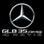 MERCEDES BENZ GLB35 AMG LOGO PROJECTOT LIGHTS  (quantity 1 = 1 set /2 door lights with 2 logo films)Nr.02M350