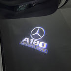 MERCEDES BENZ A180 LOGO PROJECTOT LIGHTS  (quantity 1 = 1 set /2 door lights with 2 logo films)Nr.02M033