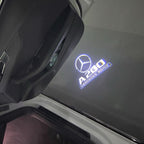 MERCEDES BENZ A200 LOGO PROJECTOT LIGHTS  (quantity 1 = 1 set /2 door lights with 2 logo films)Nr.02M031