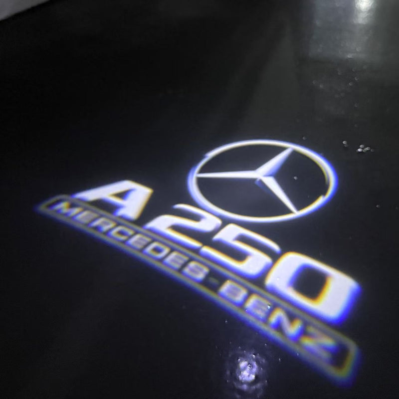 MERCEDES BENZ A250 LOGO PROJECTOT LIGHTS  (quantity 1 = 1 set /2 door lights with 2 logo films)Nr.02M027