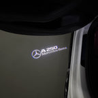 MERCEDES BENZ A250 LOGO PROJECTOT LIGHTS  (quantity 1 = 1 set /2 door lights with 2 logo films)Nr.02M034