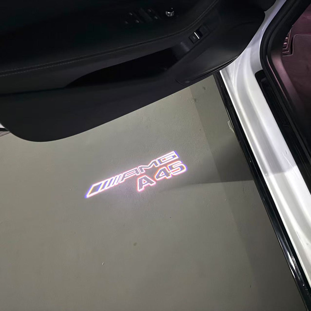 MERCEDES BENZ A45 AMG LOGO PROJECTOT LIGHTS  (quantity 1 = 1 set /2 door lights with 2 logo films)Nr.02M262