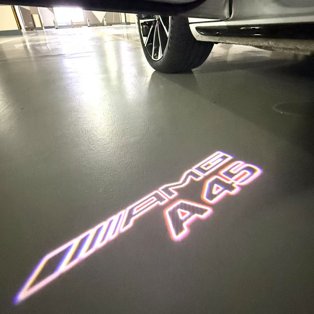 MERCEDES BENZ A45 AMG LOGO PROJECTOT LIGHTS  (quantity 1 = 1 set /2 door lights with 2 logo films)Nr.02M262