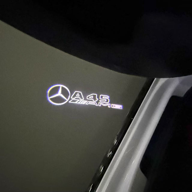 MERCEDES BENZ A45 AMG LOGO PROJECTOT LIGHTS  (quantity 1 = 1 set /2 door lights with 2 logo films)Nr.02M260