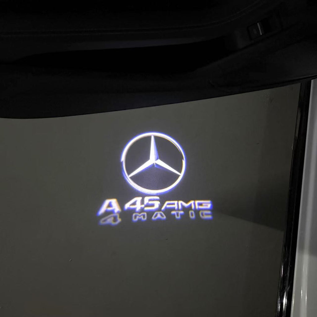 MERCEDES BENZ A45 AMG LOGO PROJECTOT LIGHTS  (quantity 1 = 1 set /2 door lights with 2 logo films)Nr.02M259