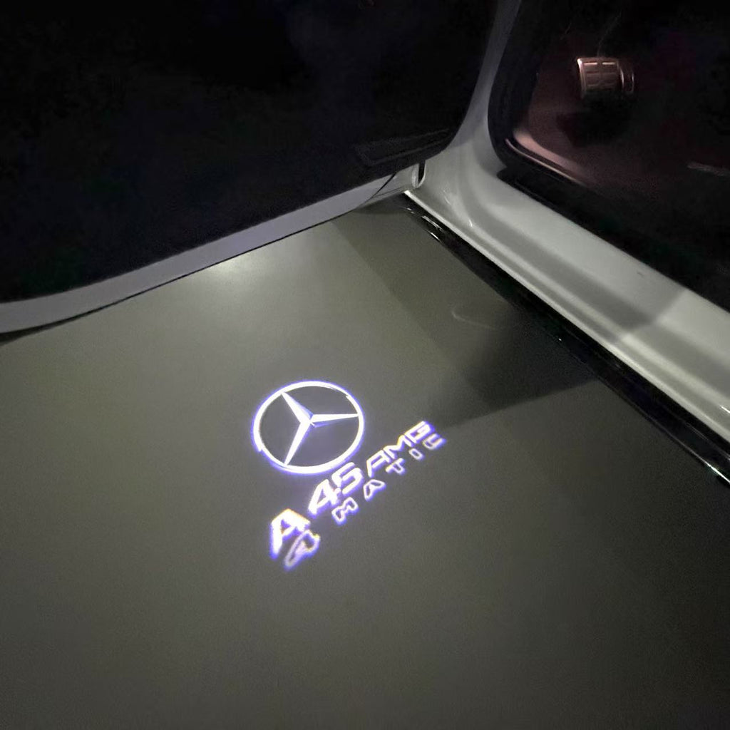 MERCEDES BENZ A45 AMG LOGO PROJECTOT LIGHTS  (quantity 1 = 1 set /2 door lights with 2 logo films)Nr.02M259
