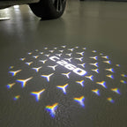 MERCEDES BENZ C260 LOGO PROJECTOT LIGHTS  (quantity 1 = 1 set /2 door lights with 2 logo films)Nr.02M55