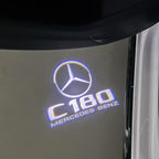 MERCEDES BENZ C180 LOGO PROJECTOT LIGHTS  (quantity 1 = 1 set /2 door lights with 2 logo films)Nr.02M48