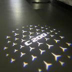 MERCEDES BENZ C200 LOGO PROJECTOT LIGHTS  (quantity 1 = 1 set /2 door lights with 2 logo films)Nr.02M56