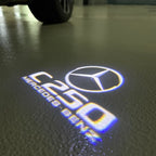 MERCEDES BENZ C250 LOGO PROJECTOT LIGHTS  (quantity 1 = 1 set /2 door lights with 2 logo films)Nr.02M60