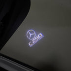 MERCEDES BENZ C250 LOGO PROJECTOT LIGHTS  (quantity 1 = 1 set /2 door lights with 2 logo films)Nr.02M60