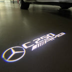 MERCEDES BENZ C250 LOGO PROJECTOT LIGHTS  (quantity 1 = 1 set /2 door lights with 2 logo films)Nr.02M58