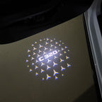 MERCEDES BENZ C320 LOGO PROJECTOT LIGHTS  (quantity 1 = 1 set /2 door lights with 2 logo films)Nr.02M53